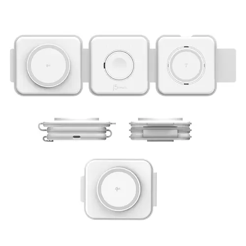 JUPW3415 Auriculares, Smartphone, Reloj inteligente Blanco USB Cargador inalámbrico Carga rápida Interior - Imagen 5