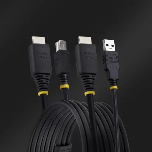 Cable KVM HDMI y USB 3.0 5Gbps de 3m - 4K 60Hz - Cable Combo HDMI 2.0 y USB para Switch Conmutador KVM - Imagen 5