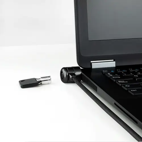 Cable de Seguridad con Llave para Portátiles 1.5 metros, Gris Oscuro - Imagen 3