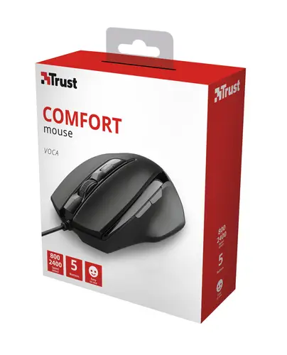 Voca ratón Oficina mano derecha USB tipo A Óptico 2400 DPI - Imagen 5