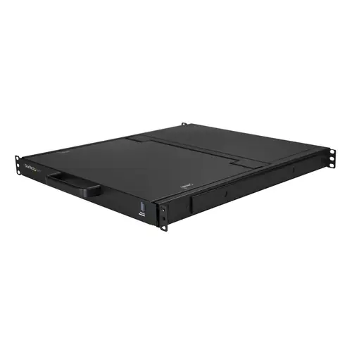 Consola KVM HD 1080p de Montaje en Rack de Servidores - Teclado QWERTY - KVM de 1 Puerto VGA con Monitor LCD de 17" - Switch KVM 1U con Cables - USB - MTBF 50000 - Imagen 4