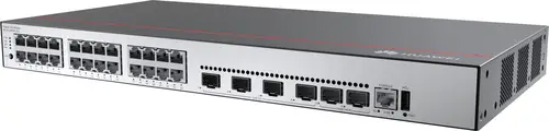CloudEngine S5735-L24P4XE-A-V2 Gestionado L3 Gigabit Ethernet (10/100/1000) Energía sobre Ethernet (PoE) 1U Negro, Plata - Imagen 4