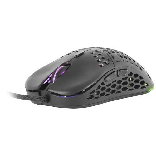MM55 Negro, Ratón Gaming RGB Chroma, Ultra-ligero 55g, 12800 DPI, Switches Mecánicos Programables HUANO - Imagen 5