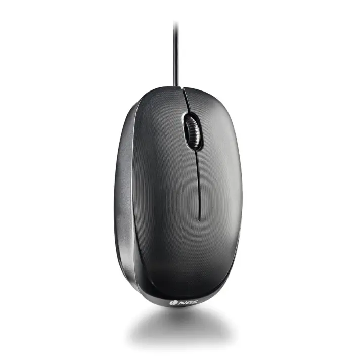 FLAME-C ratón Universal Ambidextro USB Tipo C Óptico 1000 DPI