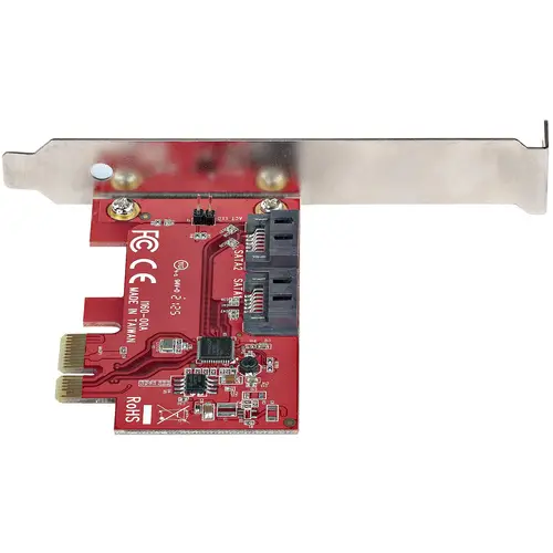 Tarjeta PCIe SATA - Tarjeta PCI Express Controladora de 2 Puertos SATA de 6Gbps - de Perfil Completo o Bajo - Tarjeta Adaptadora PCI Express a SATA - ASM1061 sin RAID - Imagen 4