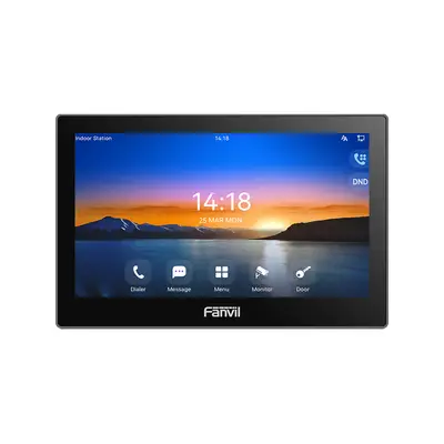 I504W sistema de intercomunicación de video 17,8 cm (7") Negro