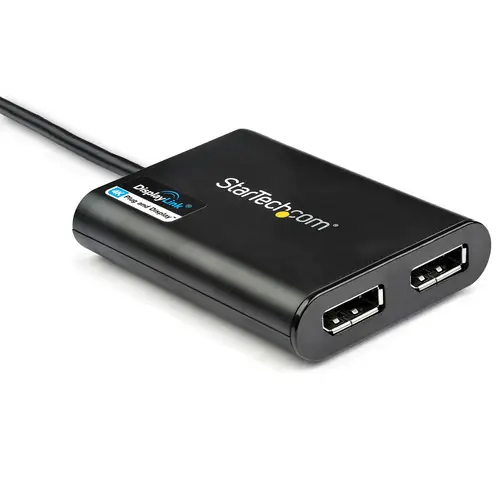 Adaptador Gráfico Externo USB 3.0 a DisplayPort Doble 4K60 DisplayLink - Cable Conversor USB 3.0 a DP de Vídeo - Imagen 2