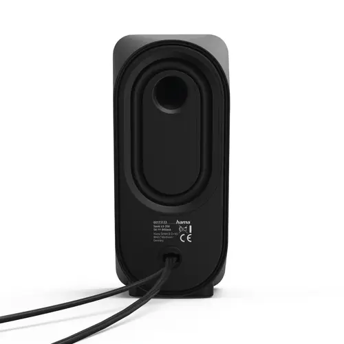 Altavoces para PC 2.0 estéreo (Altavoz para Ordenador de 6W, alimentación USB, Jack 3.5 mm, 50-20000 Hz, 4 O) Color Negro/Plata - Imagen 3