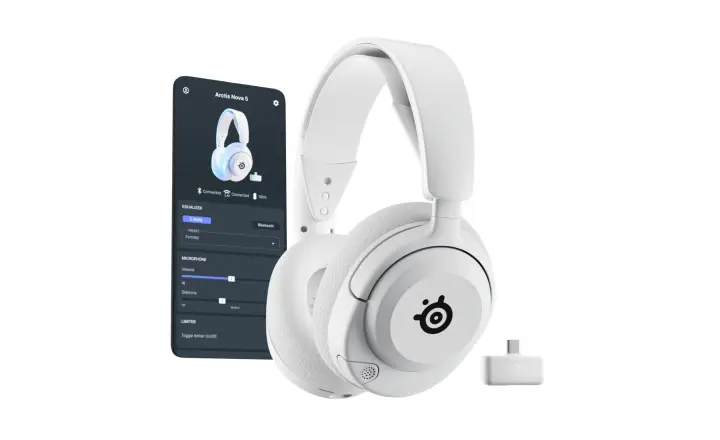 Arctis Nova 5P Wireless Auriculares Inalámbrico Diadema Juego USB Tipo C Bluetooth Blanco