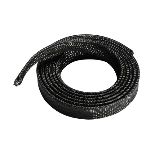 Organizador de cable poliéster 20mm, Negro, 1.0m - Imagen 1