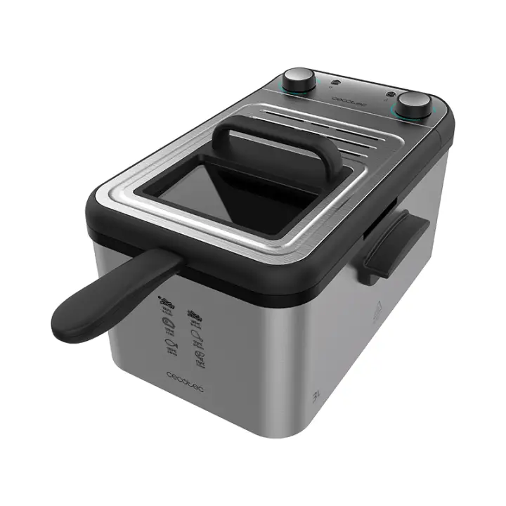 CleanFry Infinity 3000 Sencillo Independiente 2400 W Freidora Acero inoxidable