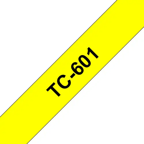 TC-601 cinta para impresora de etiquetas Negro sobre amarillo - Imagen 1