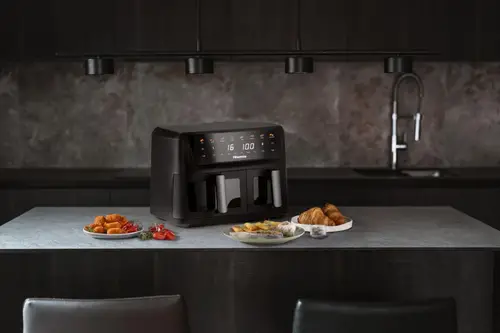 HAF2700DCD Doble 11 L Independiente 2700 W Freidora de aire caliente Negro - Imagen 8