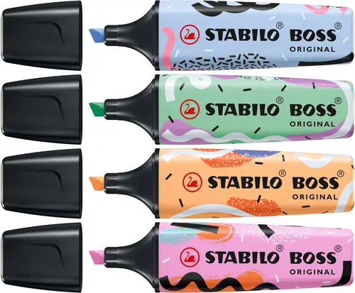 BOSS ORIGINAL marcador 4 pieza(s) Punta de cincel Azul, Fucsia, Menta, Naranja - Imagen 2