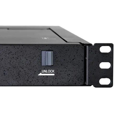 Consola KVM de Montaje en Rack - Teclado QWERTY - KVM para Rack de Servidores de 1 puerto VGA con Monitor LCD de 17" - Switch KVM 1U con Cables y Hardware - USB - MTBF 50000 - Imagen 3