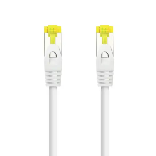 Cable de red latiguillo RJ45 LSZH Cat.6A SFTP AWG26, Blanco, 0.5m - Imagen 2
