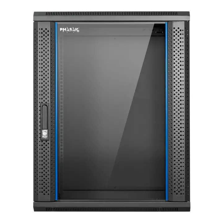 PHO 2216D armario rack 16U Bastidor de pared Negro