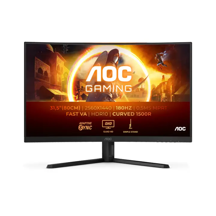 G4 CQ32G4VE pantalla para PC 81,3 cm (32") 2560 x 1440 Pixeles Quad HD LCD Negro, Gris