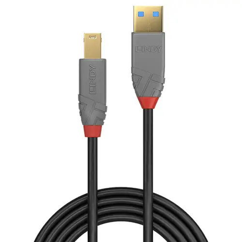 36741 cable USB USB 3.2 Gen 1 (3.1 Gen 1) 1 m USB A USB B Negro - Imagen 2