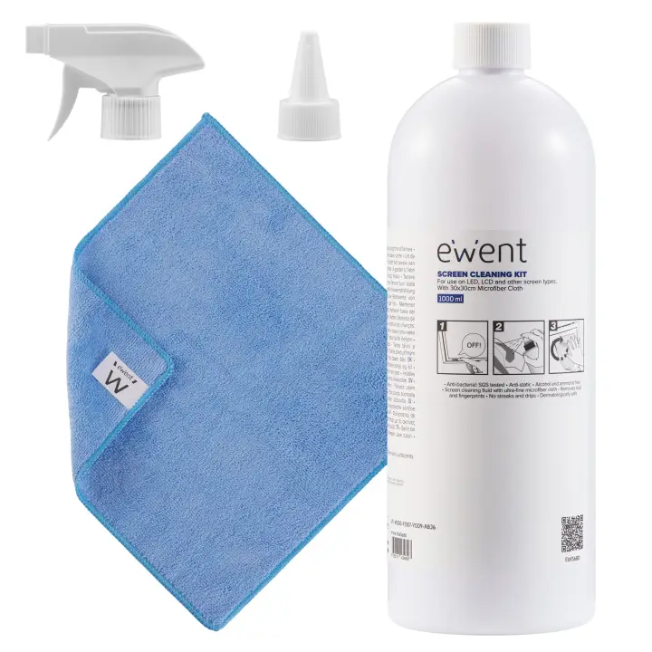 EW5680 kit de limpieza para computadora Pantallas / Plásticos, Universal Kit de limpieza para equipos 1000 ml
