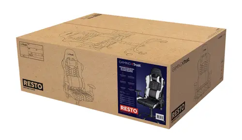 GXT 708W Resto Silla para videojuegos universal Negro, Blanco - Imagen 6