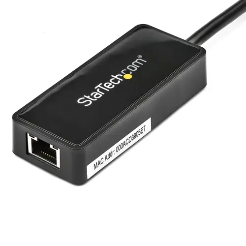 Adaptador Tarjeta de Red NIC Externa USB 3.0 de 1 Puerto Gigabit Ethernet RJ45 y Puerto USB - Negro - Imagen 5