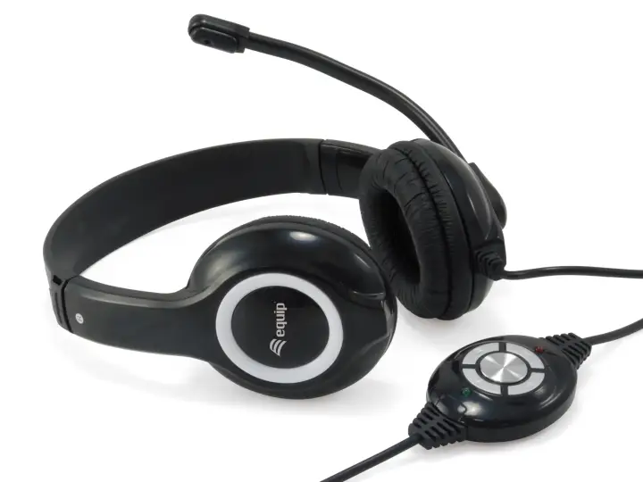 245301 auricular y casco Auriculares Alámbrico Diadema Llamadas/Música USB tipo A Negro