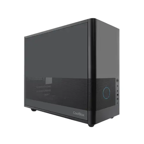 CAJA MATX MP2 NEGRA USB-C 3.2 GEN1 VENTILADOR 120 PWM FULL METAL S/FTE - Imagen 2