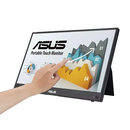 ZenScreen MB16AMTR pantalla para PC 39,6 cm (15.6") 1920 x 1080 Pixeles Full HD LCD Pantalla táctil Negro - Imagen 2