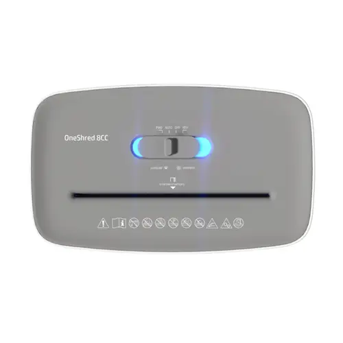 OneShred 8CC triturador de papel Corte en partículas 68 dB 22 cm Blanco - Imagen 4