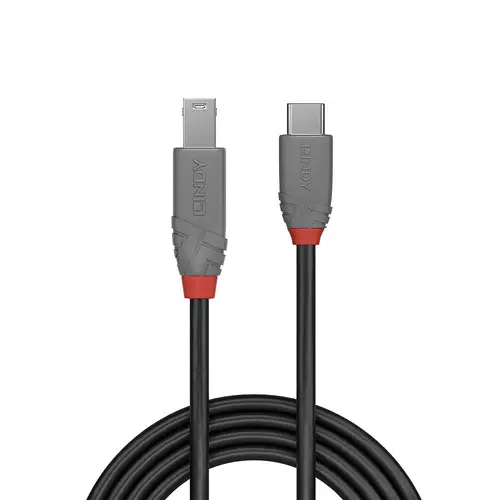 36665 cable USB USB 3.2 Gen 1 (3.1 Gen 1) 0,5 m USB C USB B Negro - Imagen 2