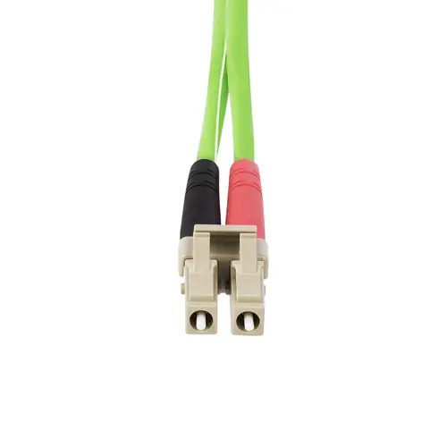 Cable de Fibra Óptica LC a LC (UPC) OM5 Multimodo 1m - Dúplex 50/125µm LOMMF Tipo Cremallera VCSEL 40G/100G - No Sensible a los Dobleces - Low Insertion Loss - LSZH - Imagen 4