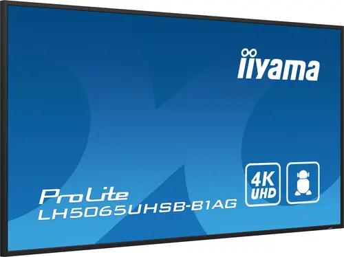 LH5065UHSB-B1AG pantalla de señalización Pantalla plana para señalización digital 125,7 cm (49.5") LCD Wifi 800 cd / m² 4K Ultra HD Negro Procesador incorporado Android 11 24/7 - Imagen 6