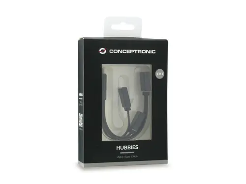 HUBBIES01B hub de interfaz USB 3.2 Gen 2 (3.1 Gen 2) Type-C 5000 Mbit/s Negro - Imagen 3