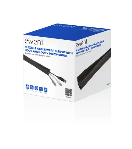 EW1558 organizador de cables Universal Pasacables Negro 1 pieza(s) - Imagen 2