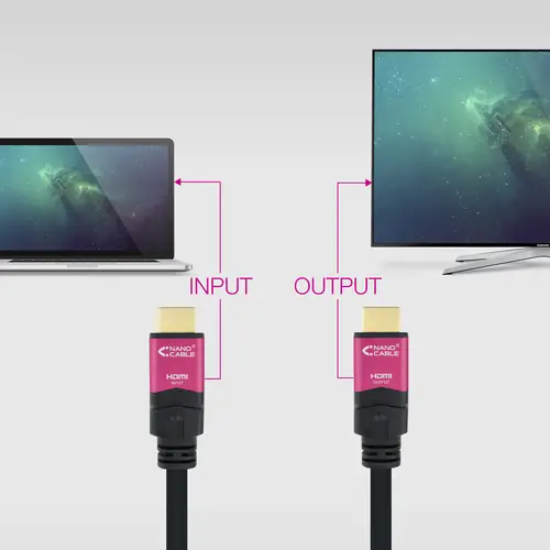 10.15.3725 cable HDMI 25 m HDMI tipo A (Estándar) Negro, Rosa - Imagen 5