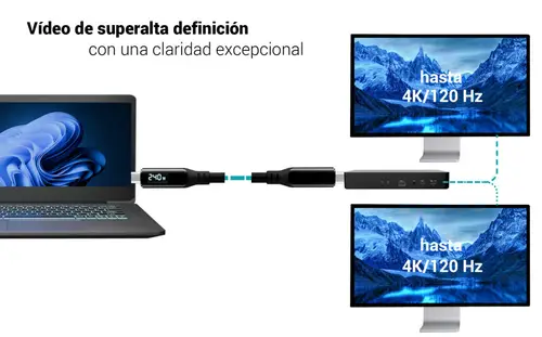 Thunderbolt 4/USB4 Class Pro Cable 240W with LCD (40 Gbps, 150 cm) - Imagen 8