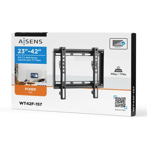 Soporte Eco Ultra Delgado Para Monitor/tv 35kg De 23-42, Negro - Imagen 4