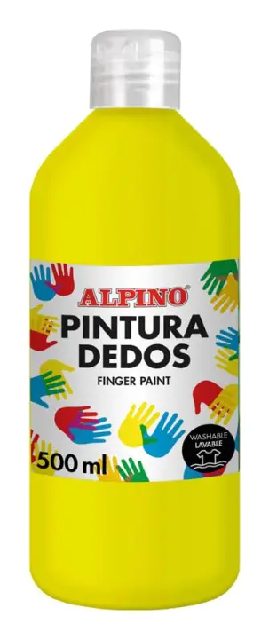 DD020070 pintura de dedos lavable Amarillo