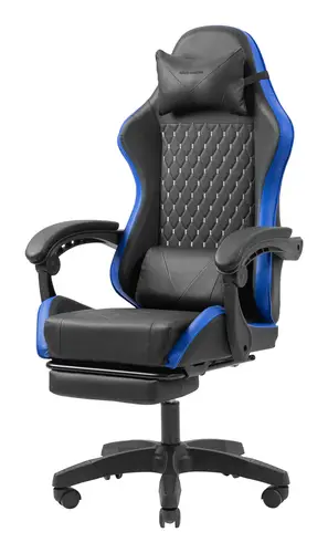 MGC-X Silla para videojuegos de PC Asiento acolchado Negro, Azul - Imagen 5