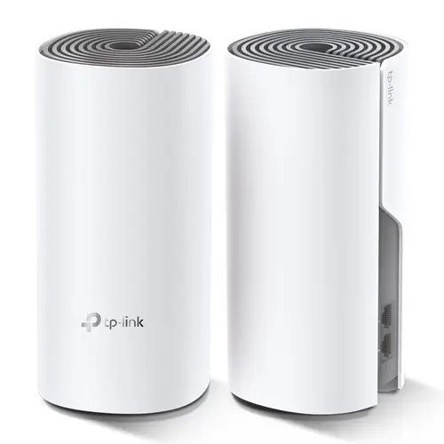 Deco E4 (2-pack) Doble banda (2,4 GHz / 5 GHz) Wi-Fi 5 (802.11ac) Blanco, Gris Interno - Imagen 2