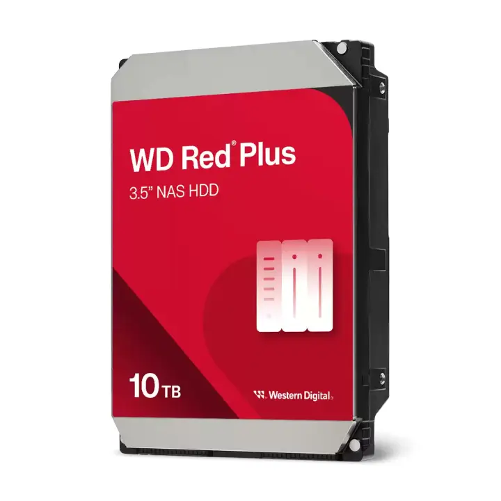 Red Plus WD100EFGX disco duro interno 10 TB 7200 RPM 256 MB 3.5" Serial ATA III