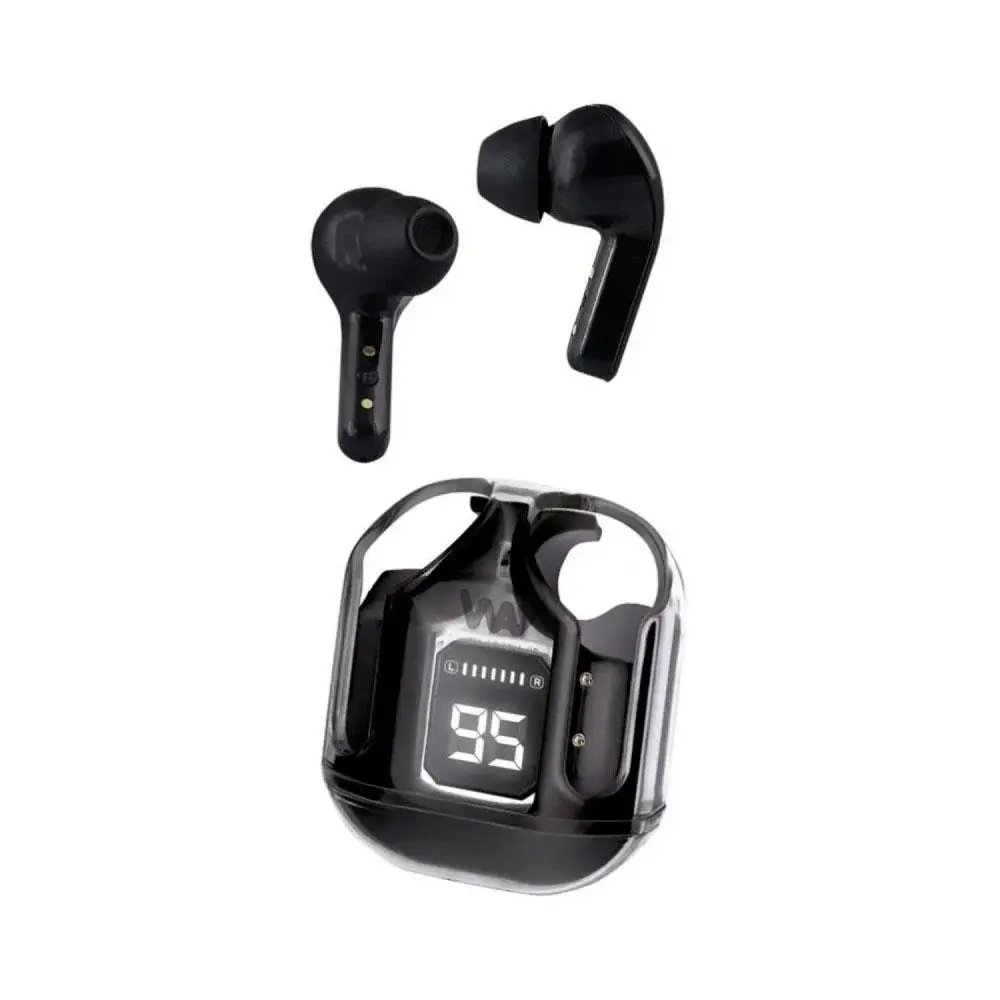 Auriculares Track TWS Bluetooth 5.4 con Estuche e Indicador de Carga - Negro