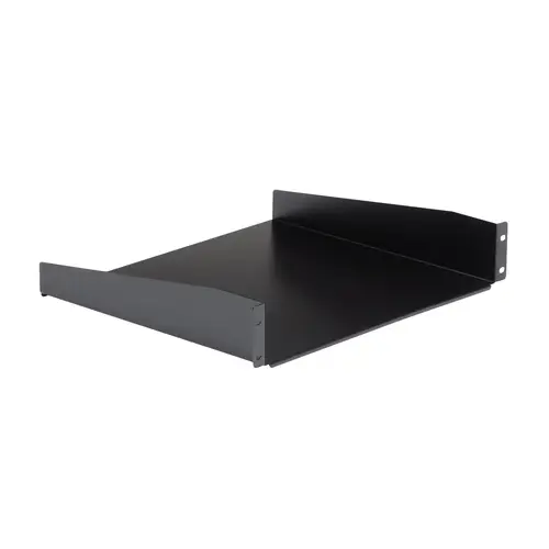 Estante 2U Bandeja Estándar para Armario Rack Universal de Servidores de 19 Pulgadas - de Acero de Servicio Pesado - Capacidad de Carga de 20kg - 16" de Profundidad - Negro - Imagen 5