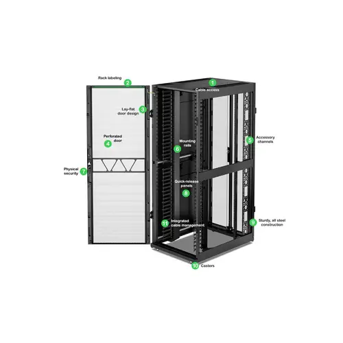 AR3140B2 armario rack 52U Blanco - Imagen 5