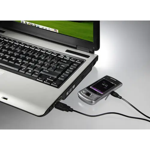 1.4m, USB2.0-A/USB2.0 Micro-B cable USB 1,4 m USB A Micro-USB B Negro - Imagen 2