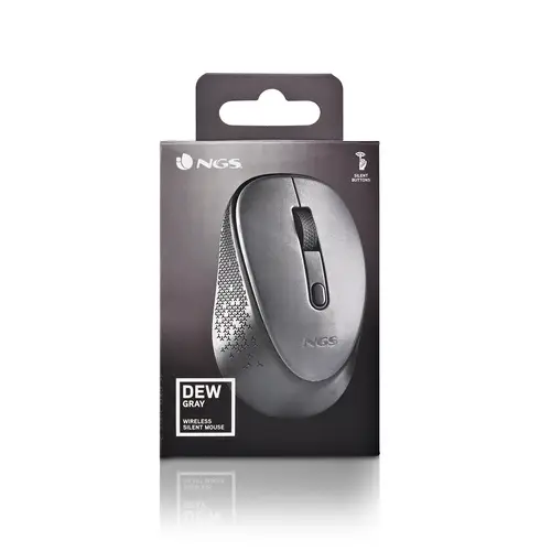 DEW ratón Oficina Ambidextro RF inalámbrico Óptico 1600 DPI - Imagen 10