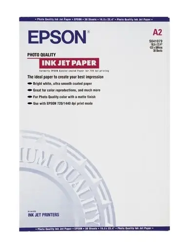 Photo Quality Ink Jet Paper, DIN A2, 102 g/m², 30 hojas - Imagen 1