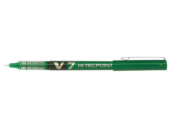 Hi-Tecpoint V7 Bolígrafo cilíndrico Verde