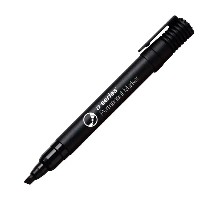 MARCADOR A-SERIES PERM PTA BIS. NEGRO AS1088